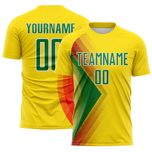 Maillot de football de qualité supérieure, léger, respirant, écologique, logo personnalisé, manches courtes, 100% polyester, fabriqué au Pakistan, OEM - Product Image 6