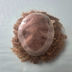 Prothèse capillaire homme en cheveux humains indiens Remy bouclés, base mono - TAZ HAIR BANGLADESH - Product Image 1