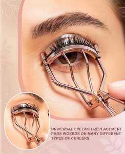 Recourbe-cils en or rose pour toutes les formes de yeux, outil en silicone pour cils, soin personnel professionnel, maquillage, beauté - Product Image 2