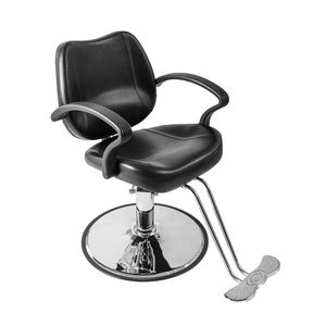 Poltrona da Barbiere 8801 in Materiale PU Nero, Arredamento per Saloni di Bellezza e Barbieri - Product Image 3