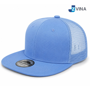 Casquette de baseball unisexe décontractée à logo personnalisé, style trucker, snapback, visière plate, 6 panneaux, réglable - Product Image 1