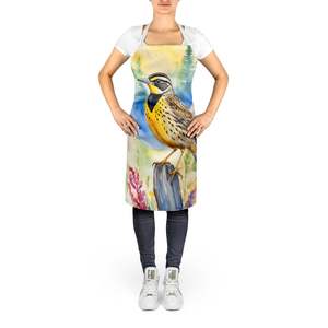 Oregon Western Meadowlark Grand tablier de cuisine multicolore unisexe pour la cuisson, l'artisanat et le jardinage-pour adultes et hommes femmes - Product Image 2