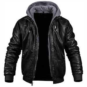 Chaqueta Acolchada con Capucha para Hombre, Color Sólido, Poliéster, Cortavientos, Informal, Ropa de Invierno, Corte Regular, con Cierre de Cremallera, Venta al Por Mayor - Product Image 1