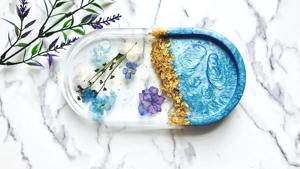 Plateau en résine professionnel personnalisé avec logo pour cadeaux d'entreprise et événements, plateau de service en gros, utilisation artistique artisanale - Product Image 2