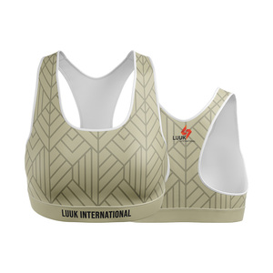 Sujetador deportivo tipo racerback para mujer, estampado floral, soporte medio, ropa deportiva para yoga, transpirable, de spandex y poliéster, venta al por mayor - Product Image 6