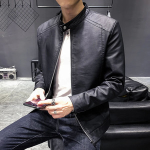 Venta directa de fábrica, chaqueta de cuero transpirable, personalizada, en grandes cantidades, chaquetas de cuero genuino para hombre - Product Image 4
