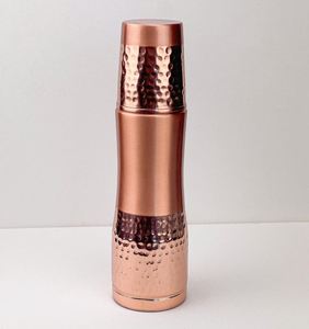 ขวดทองแดงสำหรับน้ำดื่มเพื่อสุขภาพ ใช้ซ้ำได้ เป็นมิตรต่อสิ่งแวดล้อม ช่วยเสริมการดื่มน้ำประจำวันและกิจวัตรเพื่อสุขภาพที่ดี - Product Image 2