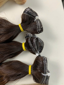 Proveedor mayorista de Alibaba, máquina vietnamita, extensión de cabello humano de trama, cabello crudo de un solo donante, recto, ondulado, rizado, todos los colores - Product Image 2