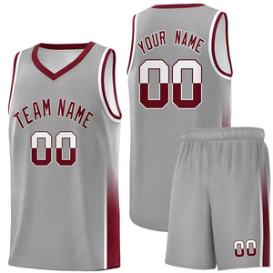 Nueva Colección de Uniformes de Baloncesto Transpirables con Estampado, Tejido Sostenible que Absorbe la Humedad, Conjunto de Camiseta de Baloncesto Personalizable - Product Image 1