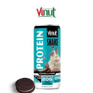 OEM/ODM Marque Privée Vente en Gros Café Glacé VINUT 330ml (Riche en Protéines, Sans Gluten, Sans Sucre, 24 Canettes/Boîte de 24) - Product Image 1