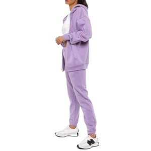 Service OEM Haute Qualité Gym Porter Survêtement Fabricant Femmes Ensemble Pantalon Deux Pièces Conception Polaire Lourde Surdimensionnée 2026 - Product Image 4