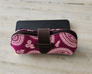 Étui à lunettes en coton imprimé, housse pour lunettes de soleil, étui souple en tissu pour femmes et hommes, accessoire de rangement pour voyage, plage, vacances - Product Image 1