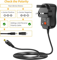 Alimentation électrique 36W 3V-12V 3A, adaptateur universel pour caméra CCTV, haut-parleurs, routeurs, lampe LED, tablette, liseuse électronique, radio, alarme, boîtier TV