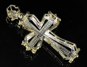 Pendentif croix en diamant Moissanite VVS, argent 925, pendentif glacé, pendentif Hip Hop, bijoux de foi chrétienne, pendentif religieux - Product Image 3