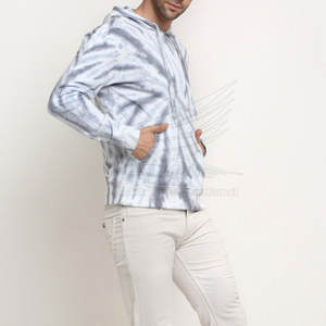 เสื้อฮู้ดดี้ผ้าฝ้าย 100% ย้อมสีแบบไทได ปักโลโก้ตามสั่ง ผลิตขายส่งจากโรงงาน ปี 2026 สำหรับผู้ชาย - Product Image 5