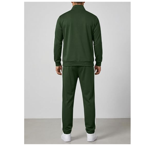 Conjunto de Chaqueta Deportiva con Cierre Completo y Pantalones Deportivos con Puños, de Forro Polar Grueso, Marca Personalizada - Product Image 5