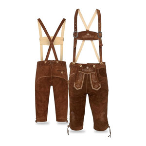 Rustic Style For Traditional And Modern Outfit Pairing High Quality Men Lederhosen Shorts With Soft Texture - Product Image 1