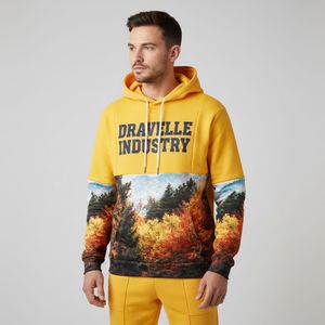 Sudadera con Capucha de Forro Polar Sublimado Informal de Invierno para Hombre con Logotipo Personalizado, 100% Poliéster, Ecológica, Transpirable, Servicio OEM - Product Image 1