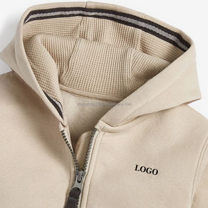 เสื้อกันหนาวมีฮู้ดแบบสวมหัวสำหรับเด็กวัยหัดเดินแบบมีฮู้ดสำหรับเด็กวัยหัดเดินแบบมีคอขนแกะมีซิปออกแบบได้ตามต้องการ - Product Image 3