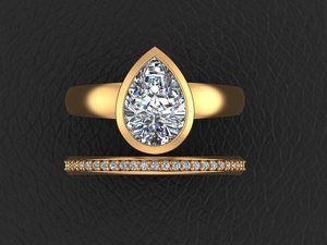 Elegant Gold Silver Ladies <b>Ring</b> With Oval And Round Cut 1.80 CTS Moissanite CVD Colour Stone <b>CZ</b> EGL VVS2 D VS1 Jewelry - Product Image 2