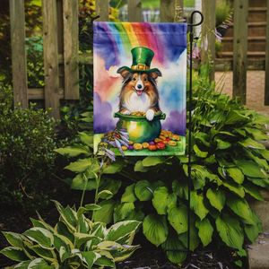 Sheltie St Patrick's <b>Day</b> <b>Garden</b> Flag Multicolor Mailbox Decorative Yard Banner Patio Artwork Flower <b>Beds</b> Small Spaces Model - Product Image 2