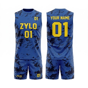 ชุดยูนิฟอร์มฟุตบอลแบบขายส่ง 7 คนต่อทีม เสื้อเจอร์ซีย์แขนกุด พิมพ์ลายแบบซับลิเมชั่นเต็มตัว ผ้าโพลีเอสเตอร์ซับเหงื่อ - Product Image 2