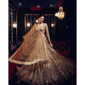 ชุดแต่งงานดีไซเนอร์ dori & ลำดับ lehenga choli สำหรับเพื่อนเจ้าสาวและแขก - Product Image 2