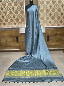 Sari en soie pure de luxe pour femmes, sari ethnique de créateur pour les occasions spéciales - Product Image 4
