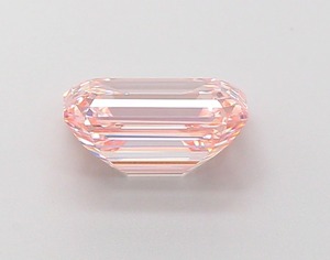 Diamant rose intense fantaisie taille émeraude de 1,66 carat, CVD, clarté VS1, polissage excellent, pierre cultivée en laboratoire, pour bijoux sur mesure - Product Image 3