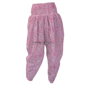 Custom Made Plus Size Cotton Block Printed Night Wear Sexy Pajama And <b>Trousers</b> Pant Sleepwear Cotton Patiala Pants - Product Image 3