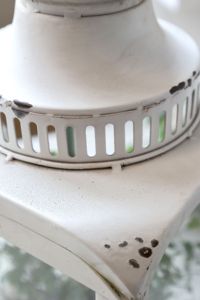 Wholesale White Distressed Finish Metal Candle Holder Lanterns Unique Shape <b>Top</b> Design Lantern - Product Image 6