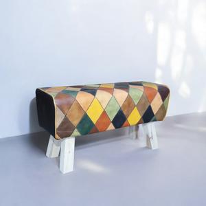 Banco de Cuero de Calidad de Exportación, Hecho en India, con Estructura de Madera Resistente, para Dormitorios y Comedores, en Ofertas al por Mayor - Product Image 2