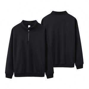 Sudadera con capucha de cierre de cremallera para hombre, de otoño, gruesa, ecológica, transpirable, tipo jersey, con bordado personalizado, de ajuste holgado, para gimnasio - Product Image 4