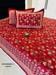 Parure de lit 100 % coton 110x110 cm, imprimé feuillage, respirante, drap et taie d'oreiller, qualité supérieure 400 fils/cm², classique, toutes saisons, lavable - Product Image 6