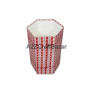 Poubelle en papier recyclé fait main, imprimé floral multicolore, pour la maison et le bureau, vente en gros - Product Image 1