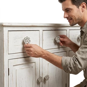Tiradores de Gabinete de Hierro Fundido con Forma de Flor, Modernos, Multifuncionales y Duraderos, para Muebles de Cocina, Armarios y Baños - Product Image 4