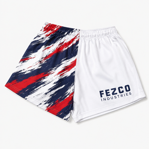 Pantalones Cortos Deportivos para Atletas, Corte Regular, Secado Rápido, Diseño de Atardecer - Product Image 3