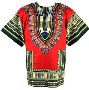 Nouveau style, faible MOQ, T-shirts Dashiki africains personnalisés avec broderie et impression, Blouses ethniques, T-shirts Dashiki tendance - Product Image 6