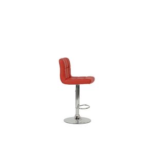 Sgabello da Bar Cromato Rosso - Product Image 2