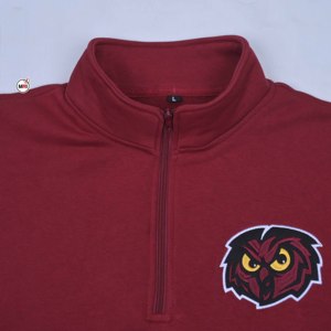 Veste polaire tendance Dunbar à col zippé pour homme, de haute qualité, couleur marron-jaune, avec logo brodé hibou, style décontracté, idéale pour l'automne - Product Image 4
