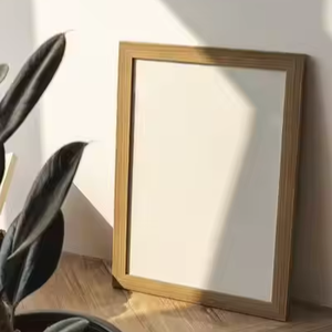 Antique-Design Wooden Photo Frame Handmade Simple Brown Finish Tabletop Elegant Holiday Home Decoration Custom Printing - Product Image 1