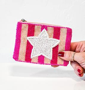 Bolso de mano artesanal de seda con bordado de cuentas estilo floral, de alta calidad, con estampado de voleibol, para el día del partido, monedero. - Product Image 6