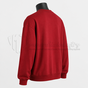 Customization Solid Color <b>Fleece</b> <b>Lined</b> O Crew Neck Streetwear Style Blank Fit Heavyweight Pullover Casual Wear <b>Sweatshirts</b> - Product Image 4
