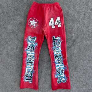 Pantalones de Invierno para Hombre, Estilo Urbano, Diseño Pintado, 100% Algodón, Transpirables, Casuales, de Cintura Alta, Gruesos - Product Image 3