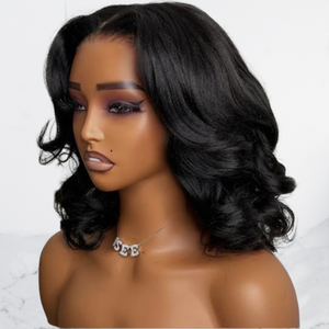 Natural Looking <b>Short</b> Human Hair <b>Wigs</b> 180 Density - Product Image 1