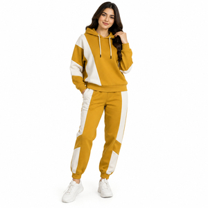 Conjunto Deportivo de Invierno para Mujer, Transpirable, Estampado, Chaqueta de Forro Polar Cómoda, Pantalones a Juego, Ropa Deportiva Premium - Product Image 1