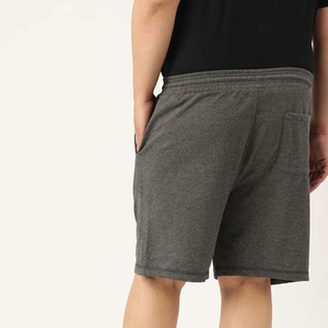 Shorts mi-longs unis pour hommes grande taille, en coton et polyester, pour l'été, sport et décontracté, respirant, infroissable, séchage rapide, élastique - Product Image 4