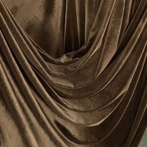 Coffee <b>Brown</b> 9000 Solid Soft Polyester Velvet Fabric Breathable Woven Material For Luxury Apparel Dress Garment Home Textile - Product Image 6