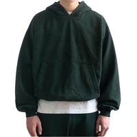 Vente en gros de sweats à capuche pour hommes de haute qualité, 300 g, en polyester/coton, à motif uni imprimé, coupe-vent, respirant, service OEM personnalisé