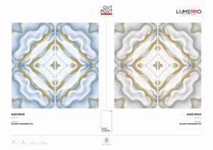 Carreaux de porcelaine brillants de qualité supérieure, effet marbre, format 60x120cm (600x1200mm, 24x48 pouces), pour murs et sols intérieurs de luxe. - Product Image 2